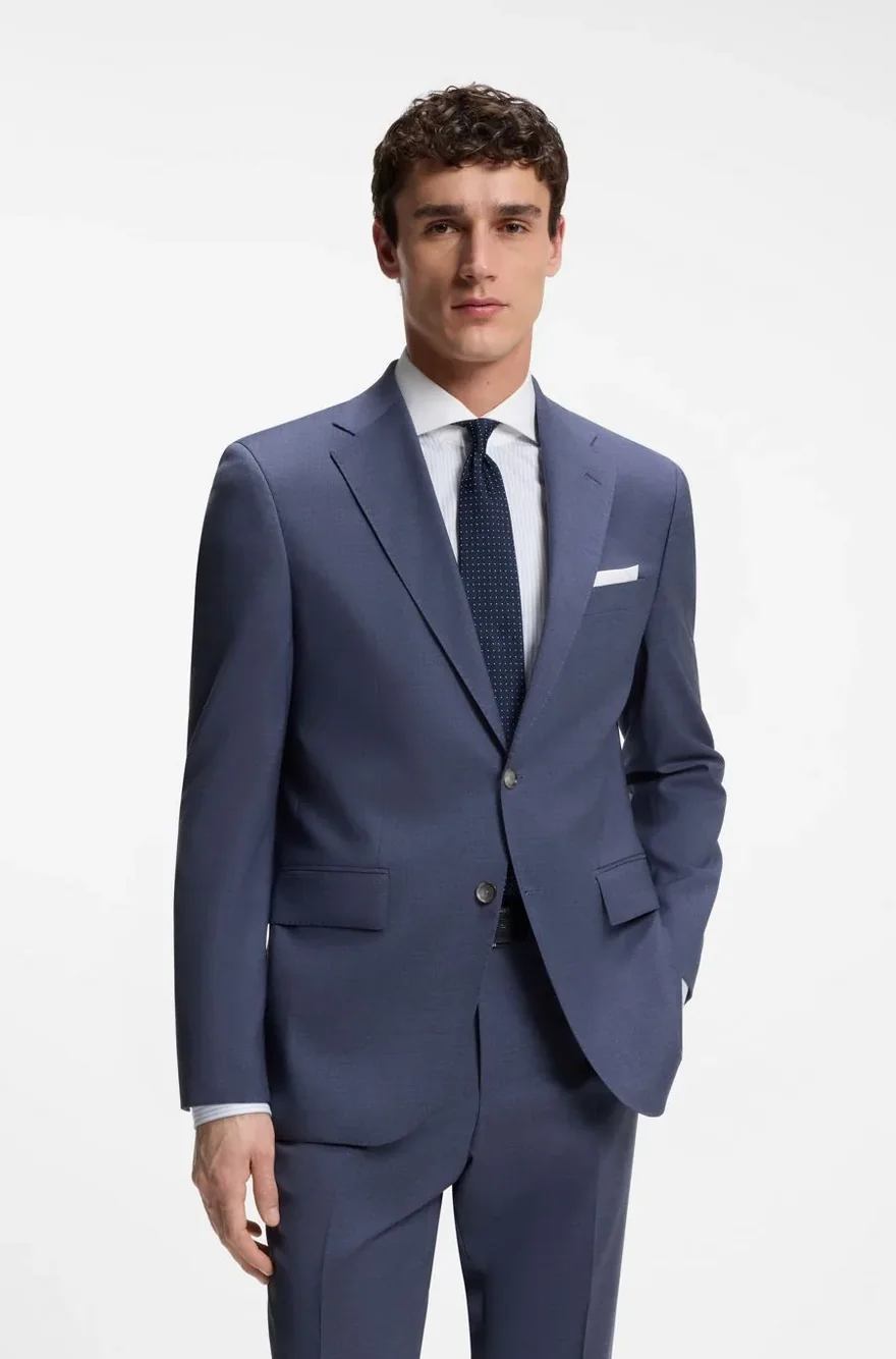 Костюм Hugo Boss regular fit з вовни — фото 3