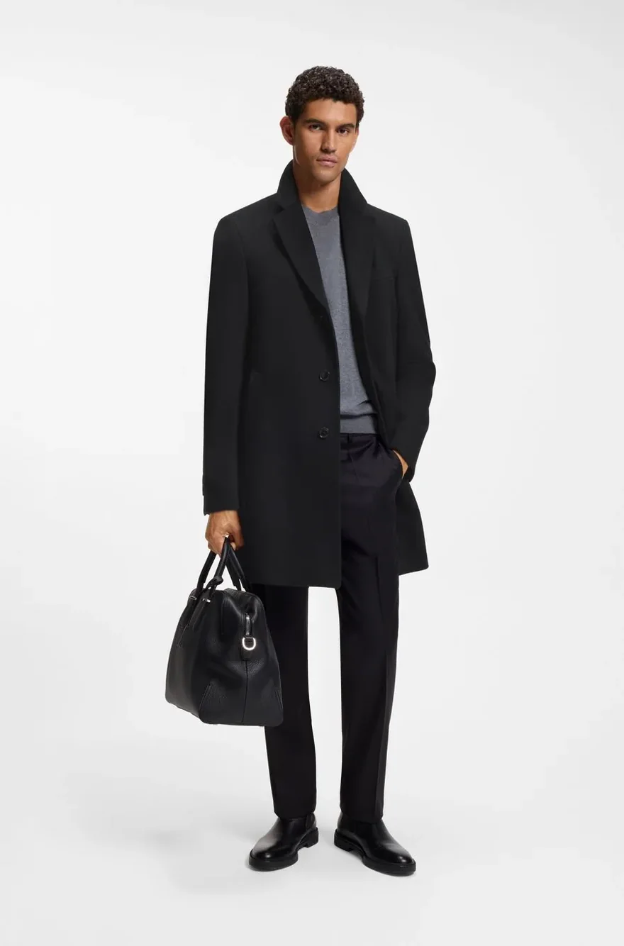 Пальто Hugo Boss slim fit з кашеміру — фото 3