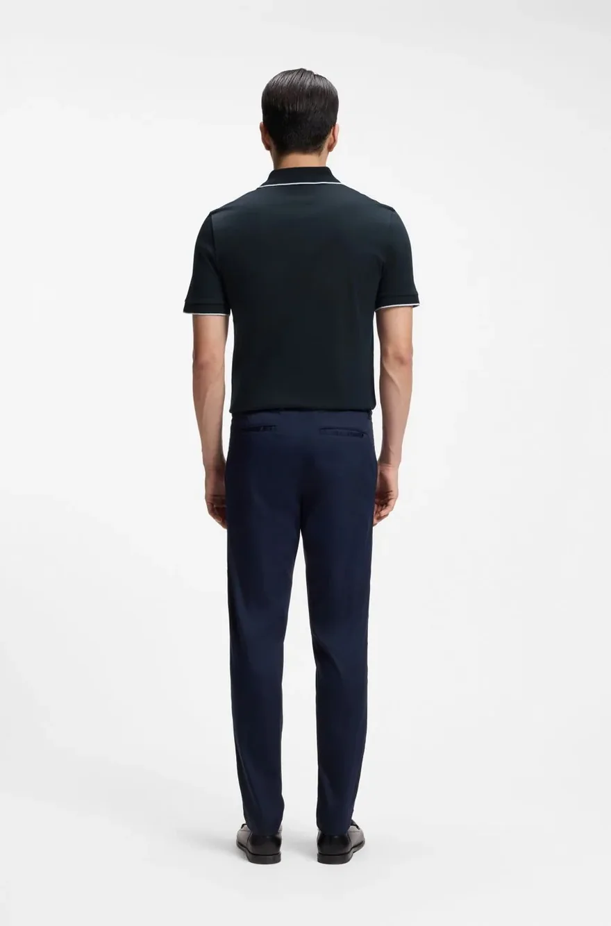 Поло Hugo Boss slim fit з бавовни — фото 4